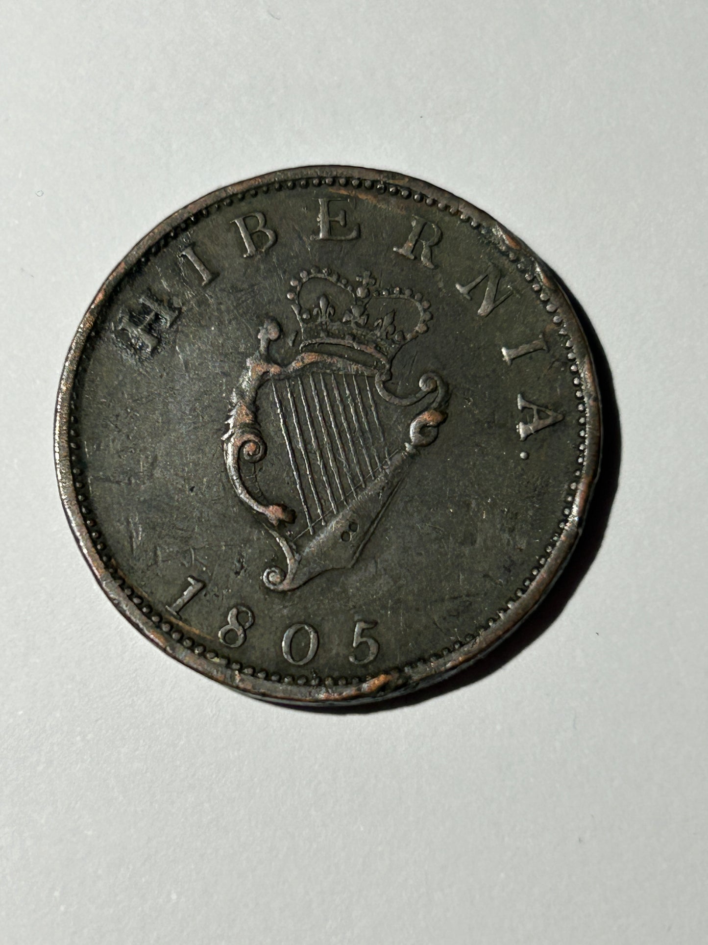 1805 George III Ireland Half Penny