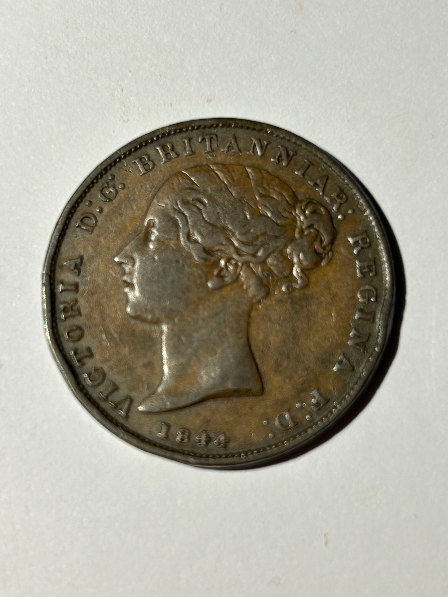 1844 Queen Victoria 1/26th of a shilling