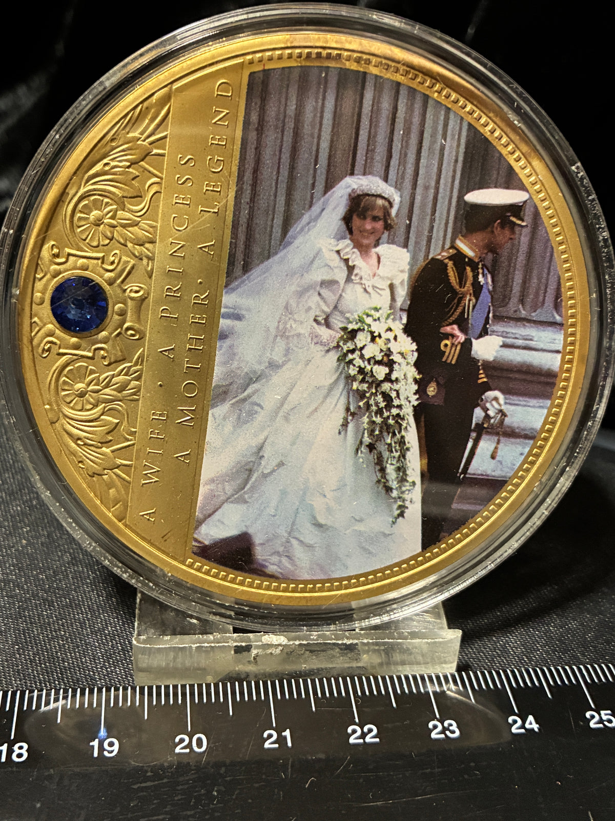 DIANA COIN DIAMOND FINISH GOLD PLATE
