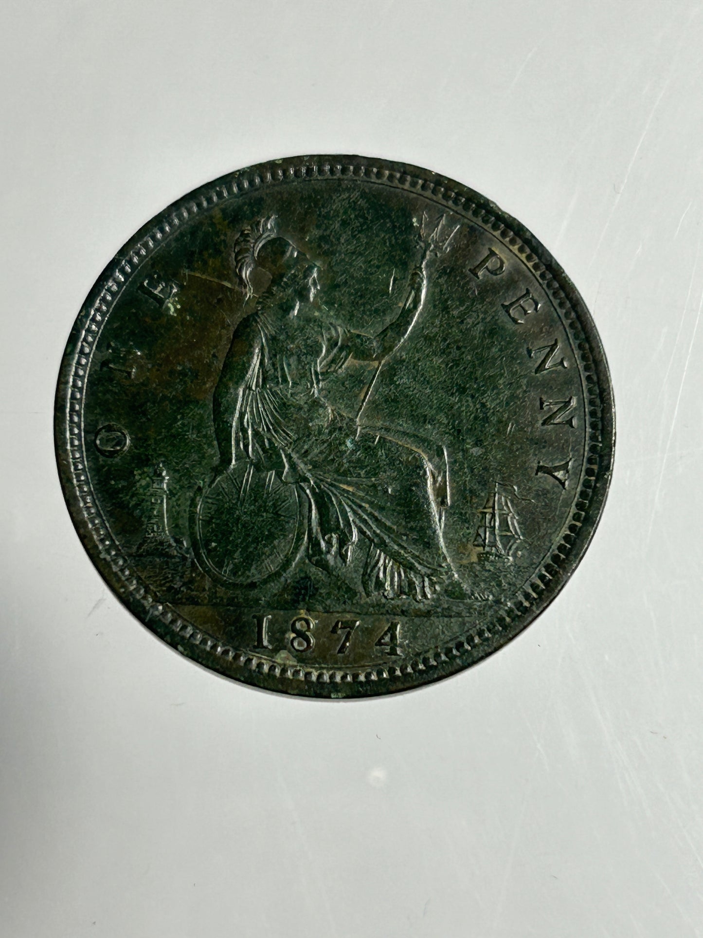 1874 Queen Victoria Penny