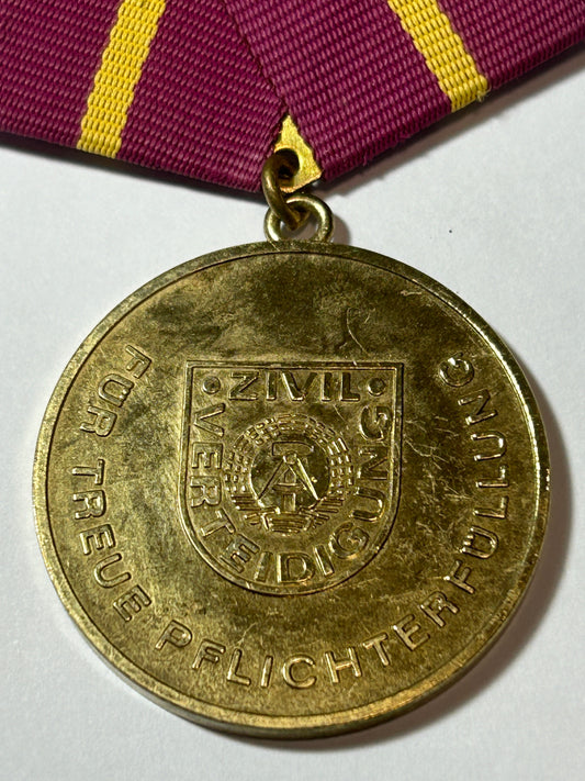East German Long Service Civil Defence Medal