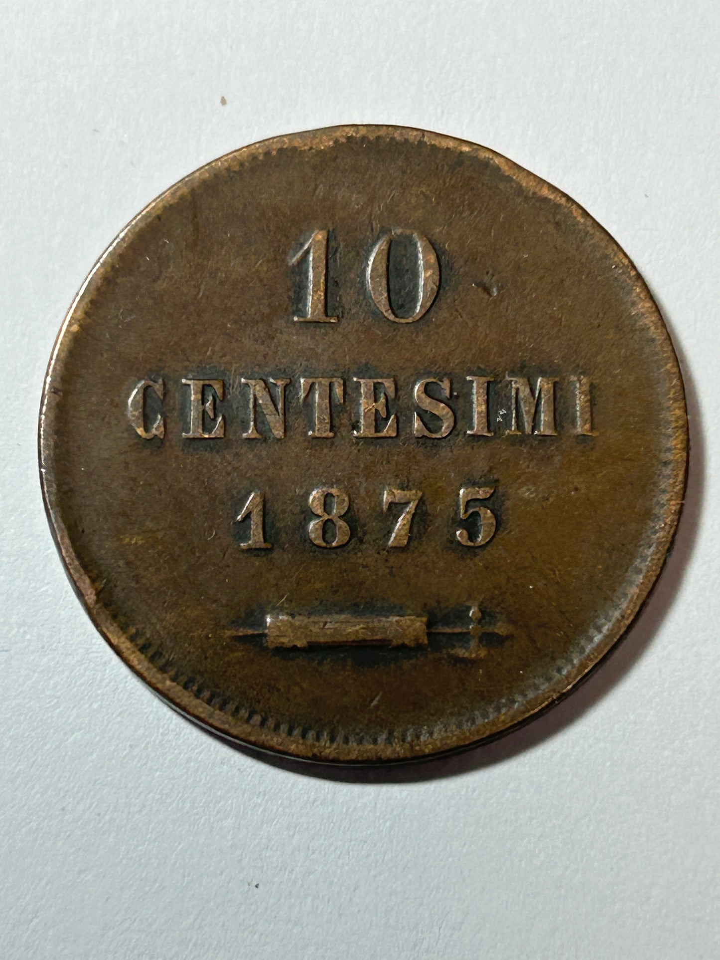 1875 10 Centesimi San Marino