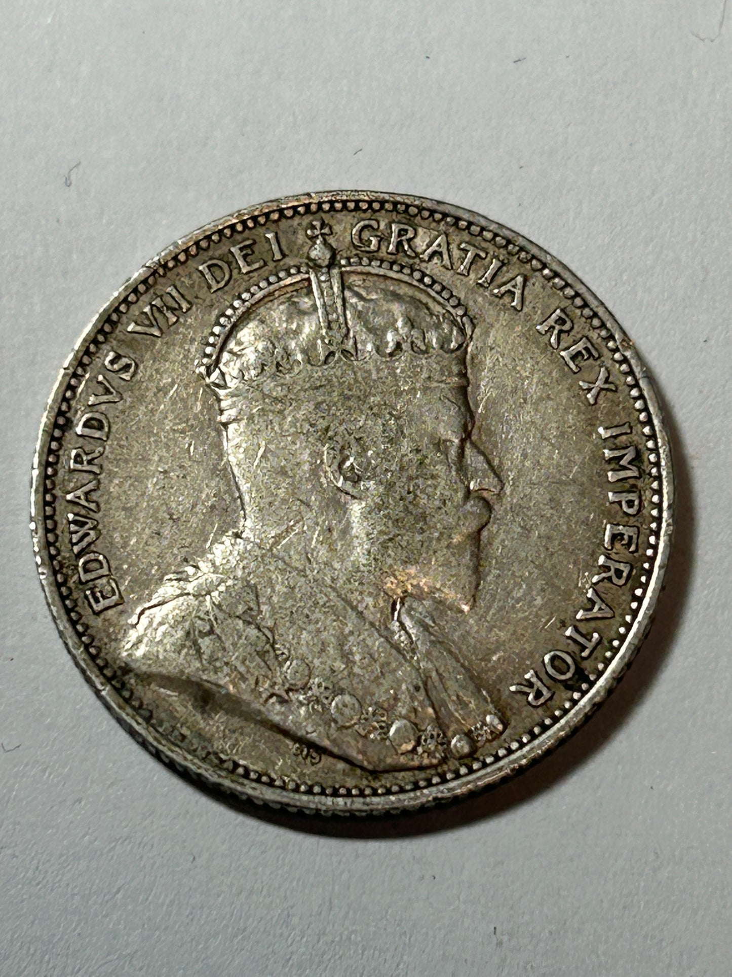 1910 Edward VII 25 Cents Canada