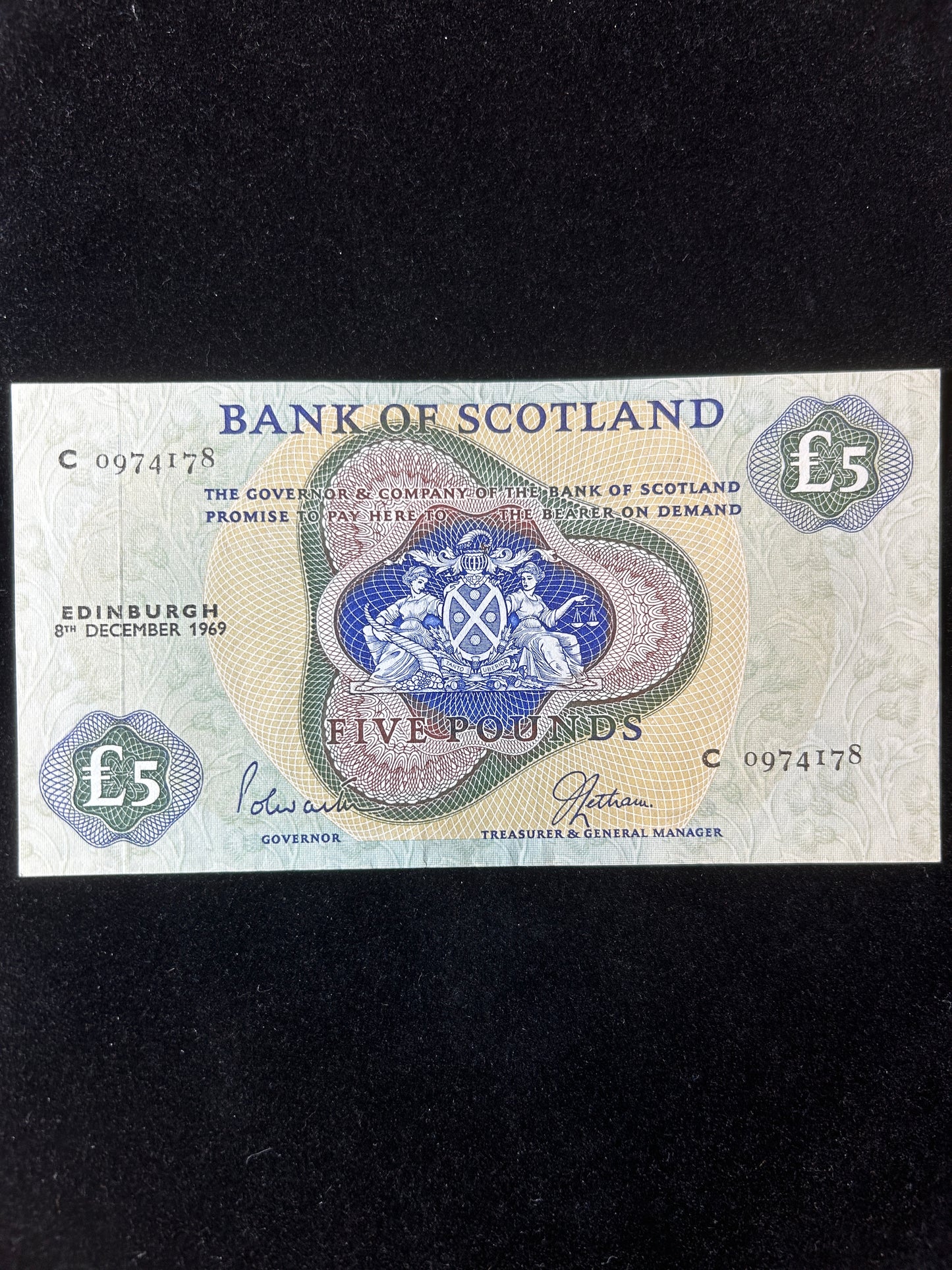 1968 Bank of Scotland £5