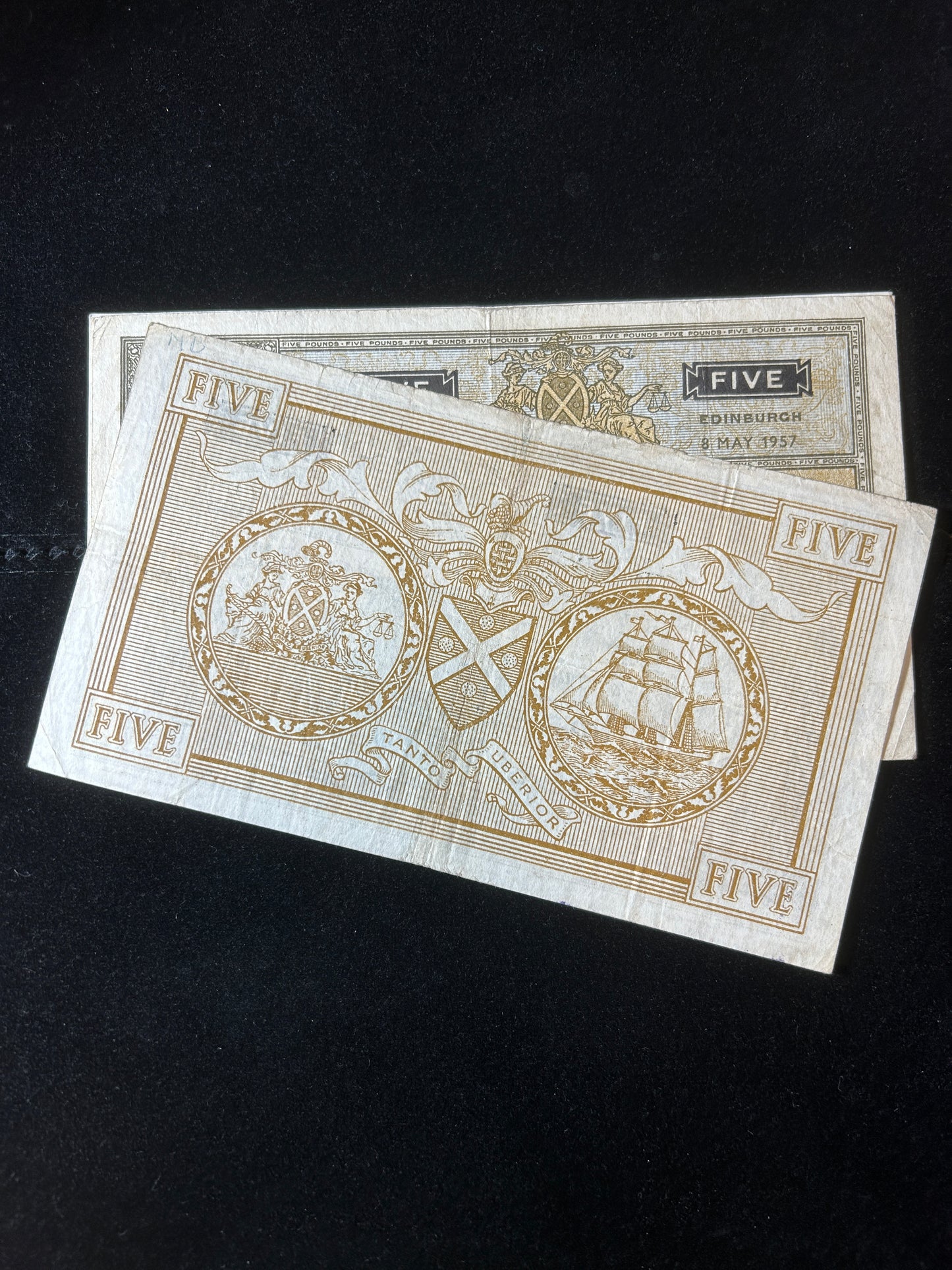 1957 Bank of Scotland £5 Notes