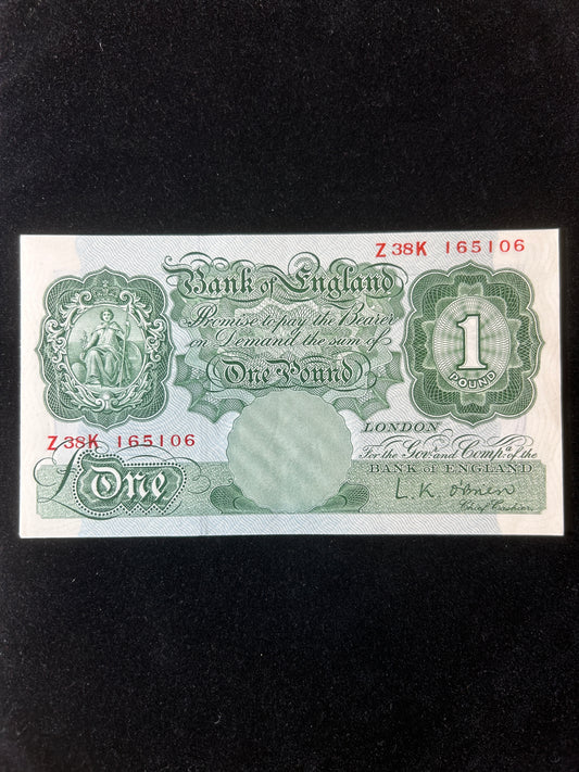 10 x 1 Pound Notes L.K. OBrien consecutive
