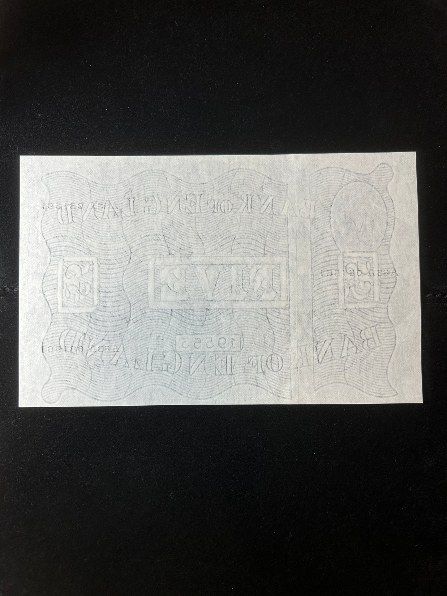 1955 L.K.OBrien White £5 Note