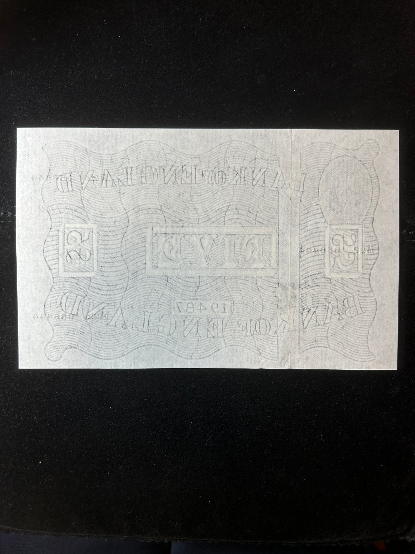 1947 Peppiatt White £5 Note