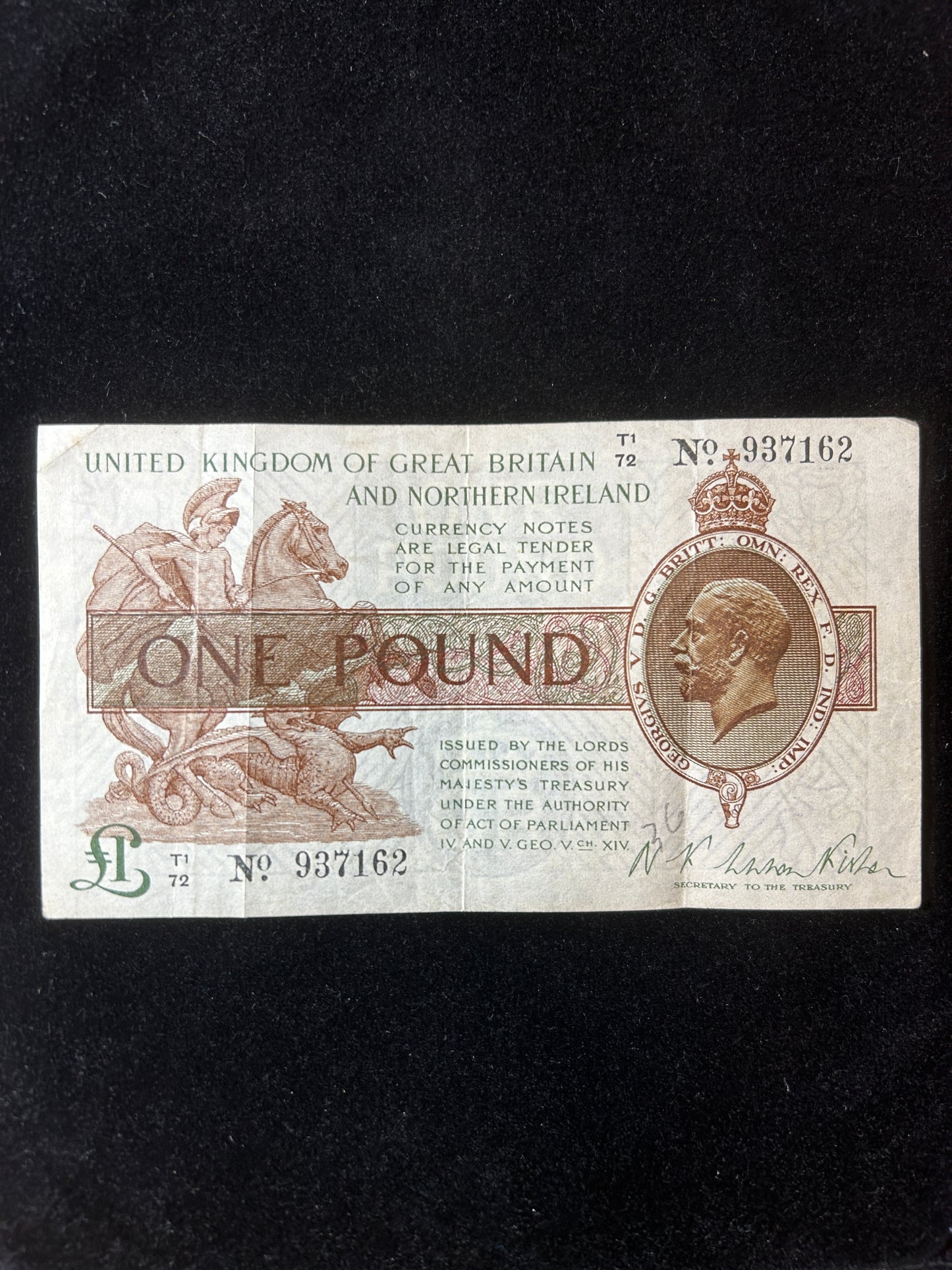 Fisher £1 Bank Note