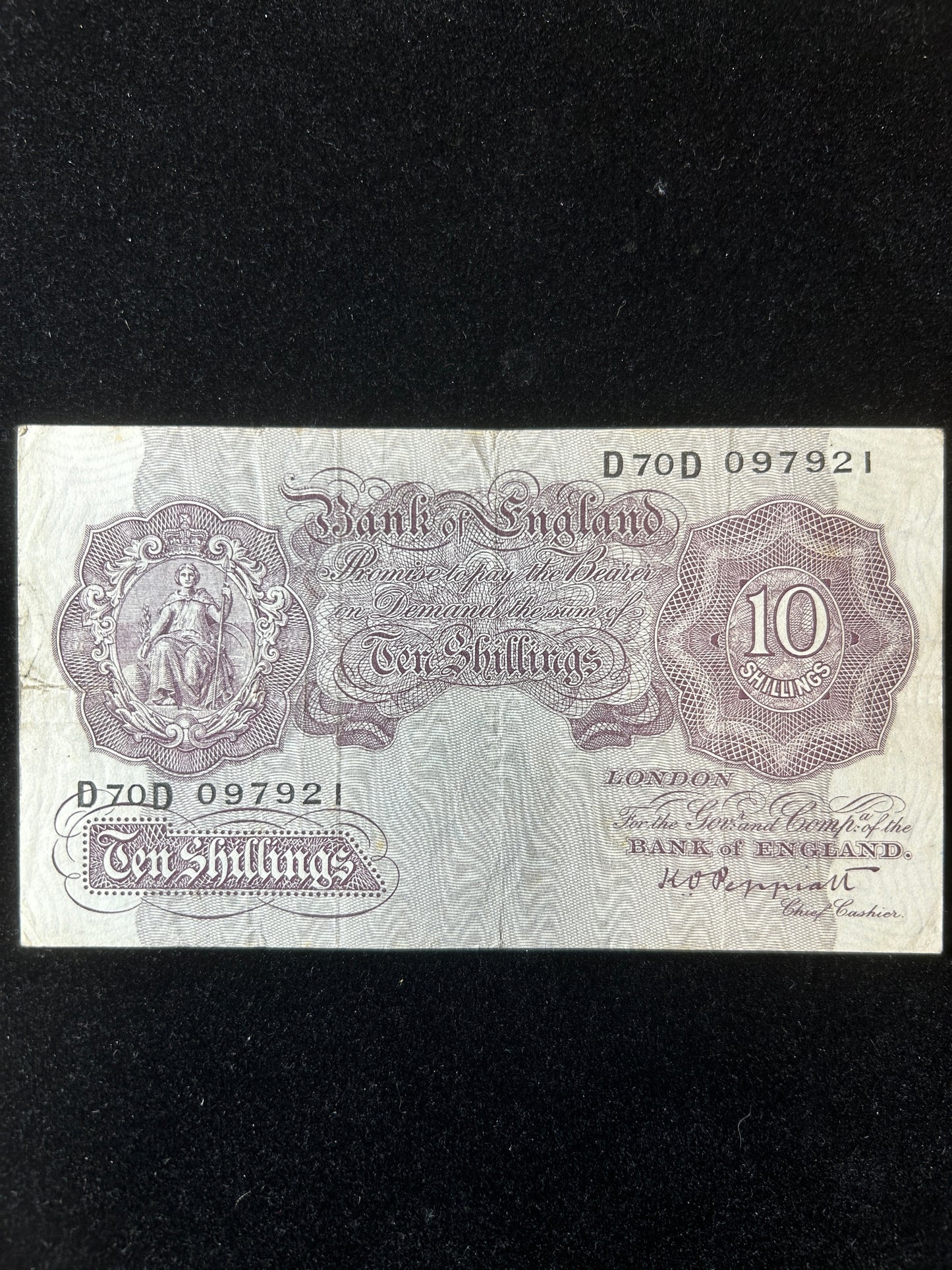 1934-1949 Peppiatt 10 Shillings