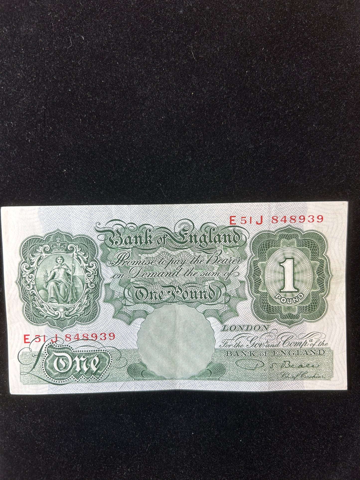 1949-1954 P.S. Beale £1 Note