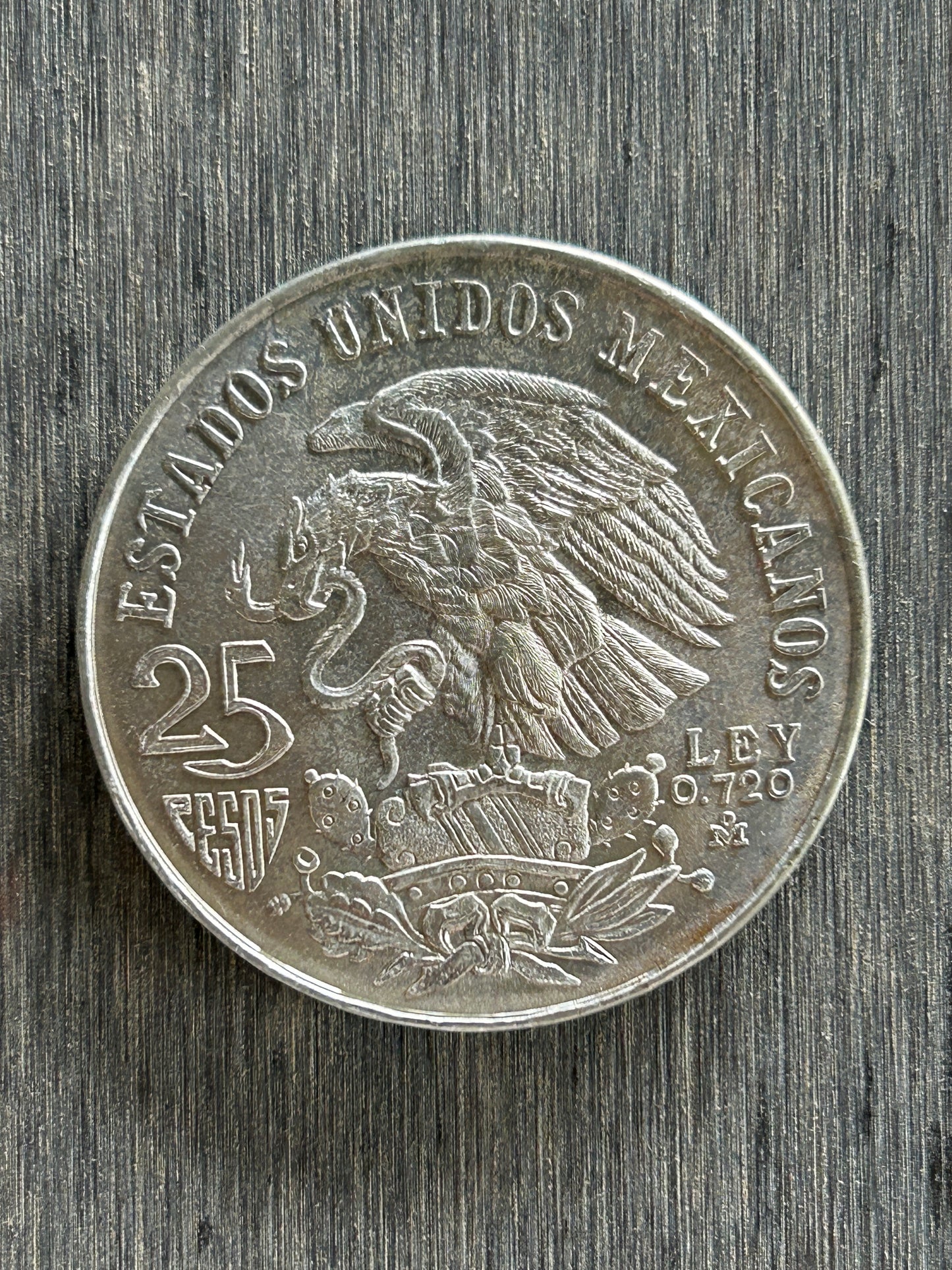 1968 Mexico 25 Pesos