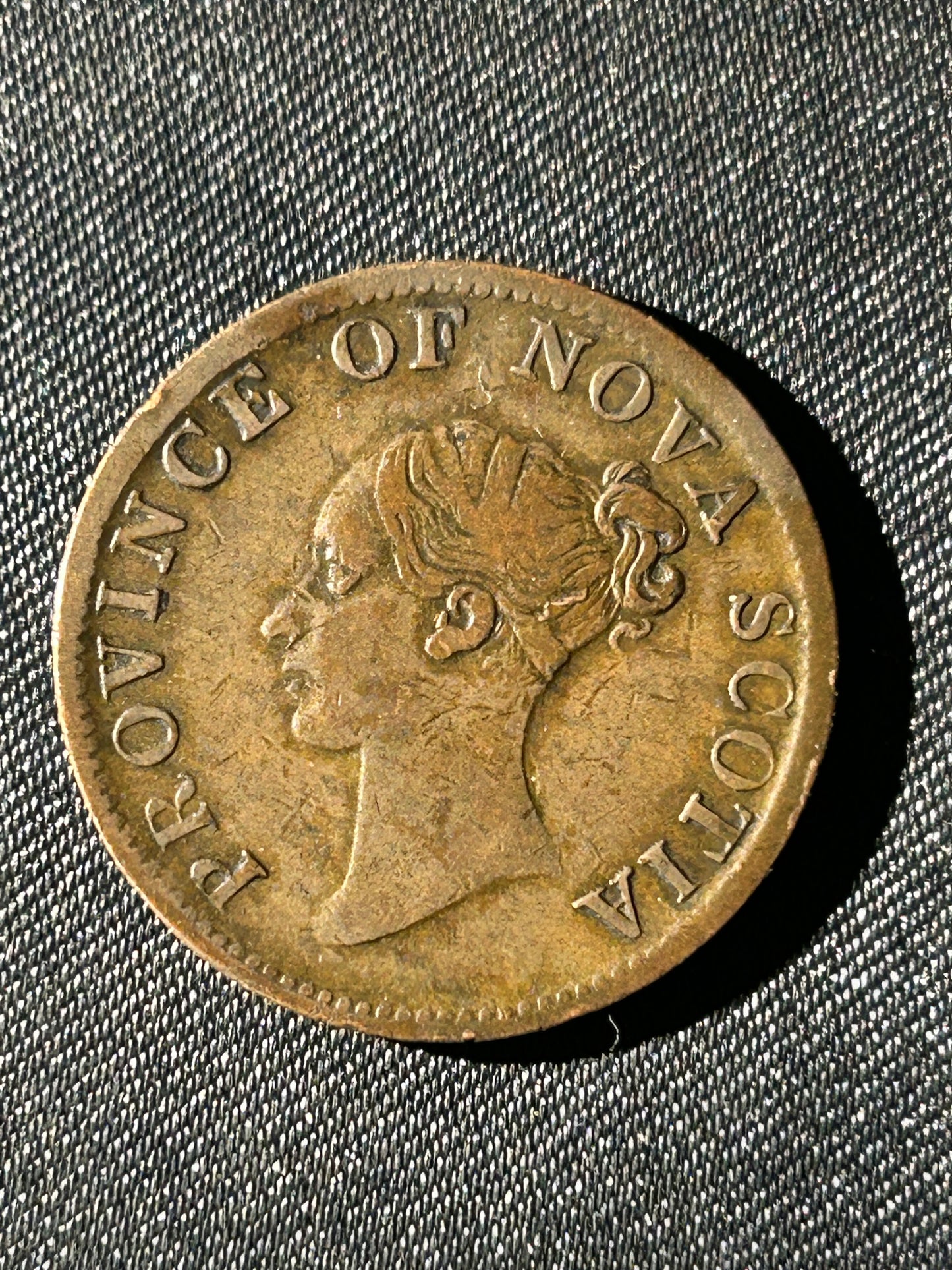 1840 Canada Nova Scotia Half Penny Token