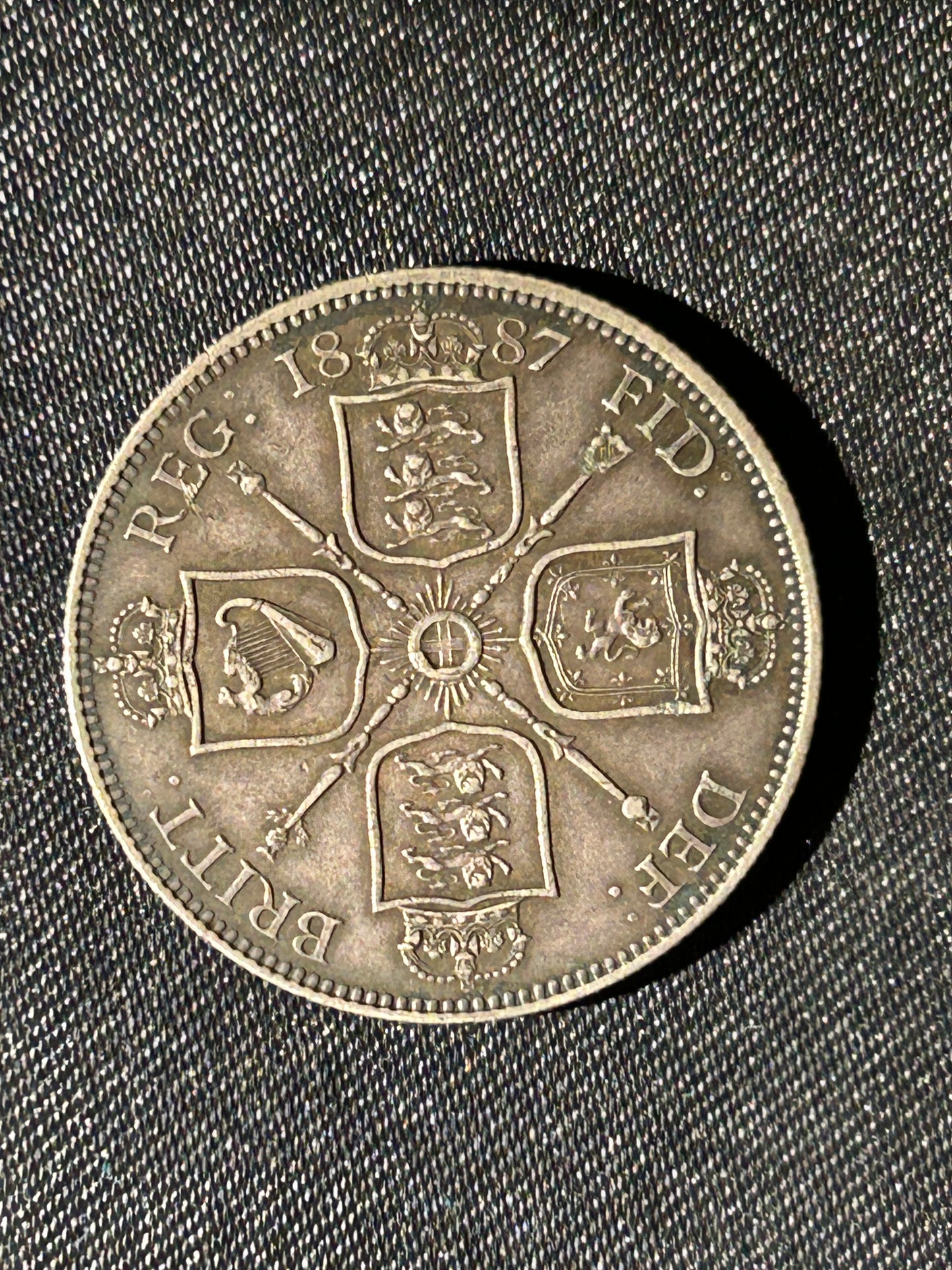 1887 Queen Victoria Jubilee Bust Florin