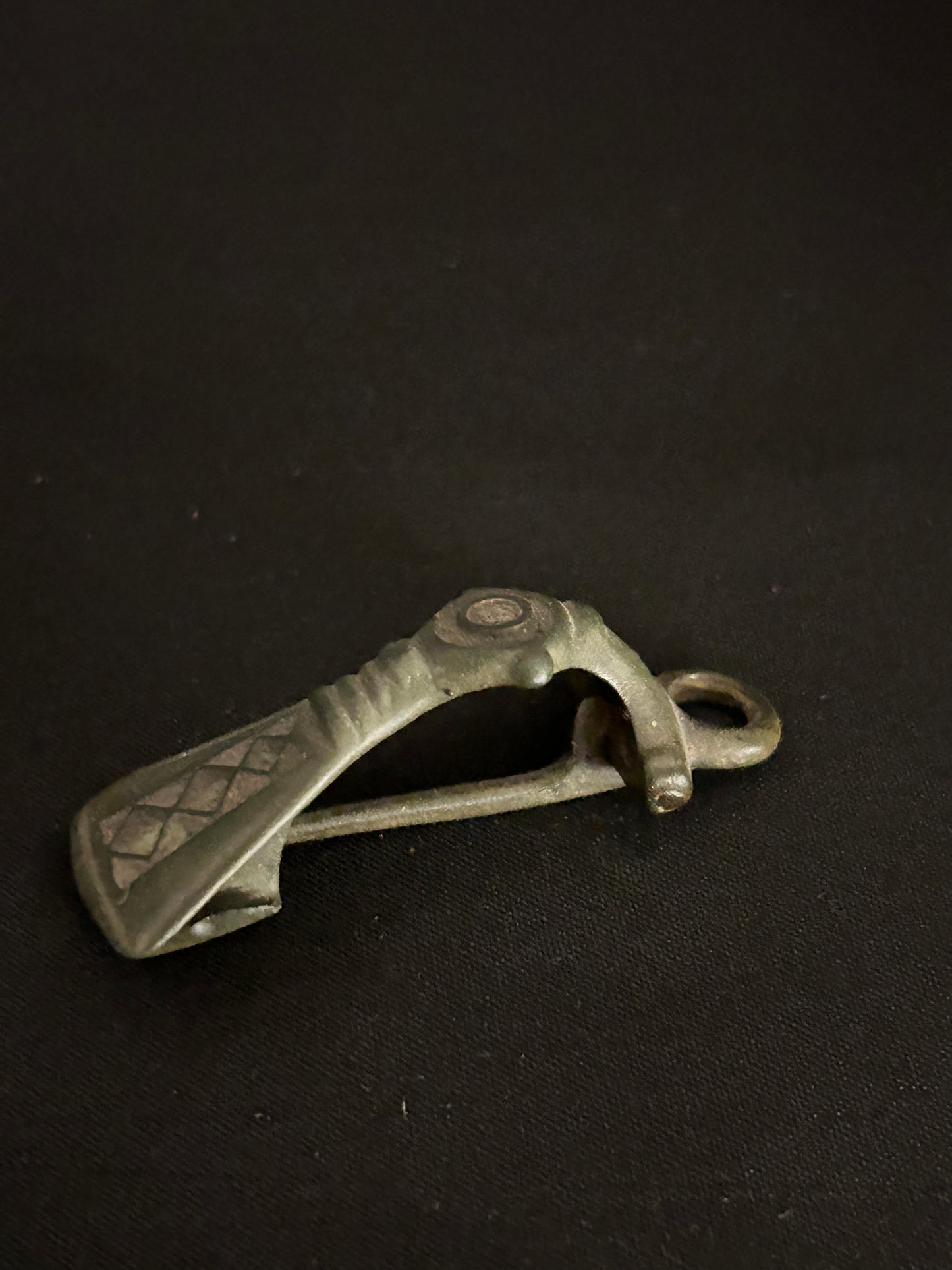 Roman Bronze Fibula Fantail