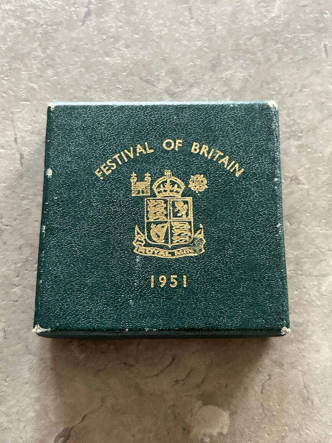 1951 festival of Britain Coin with certificate in original box