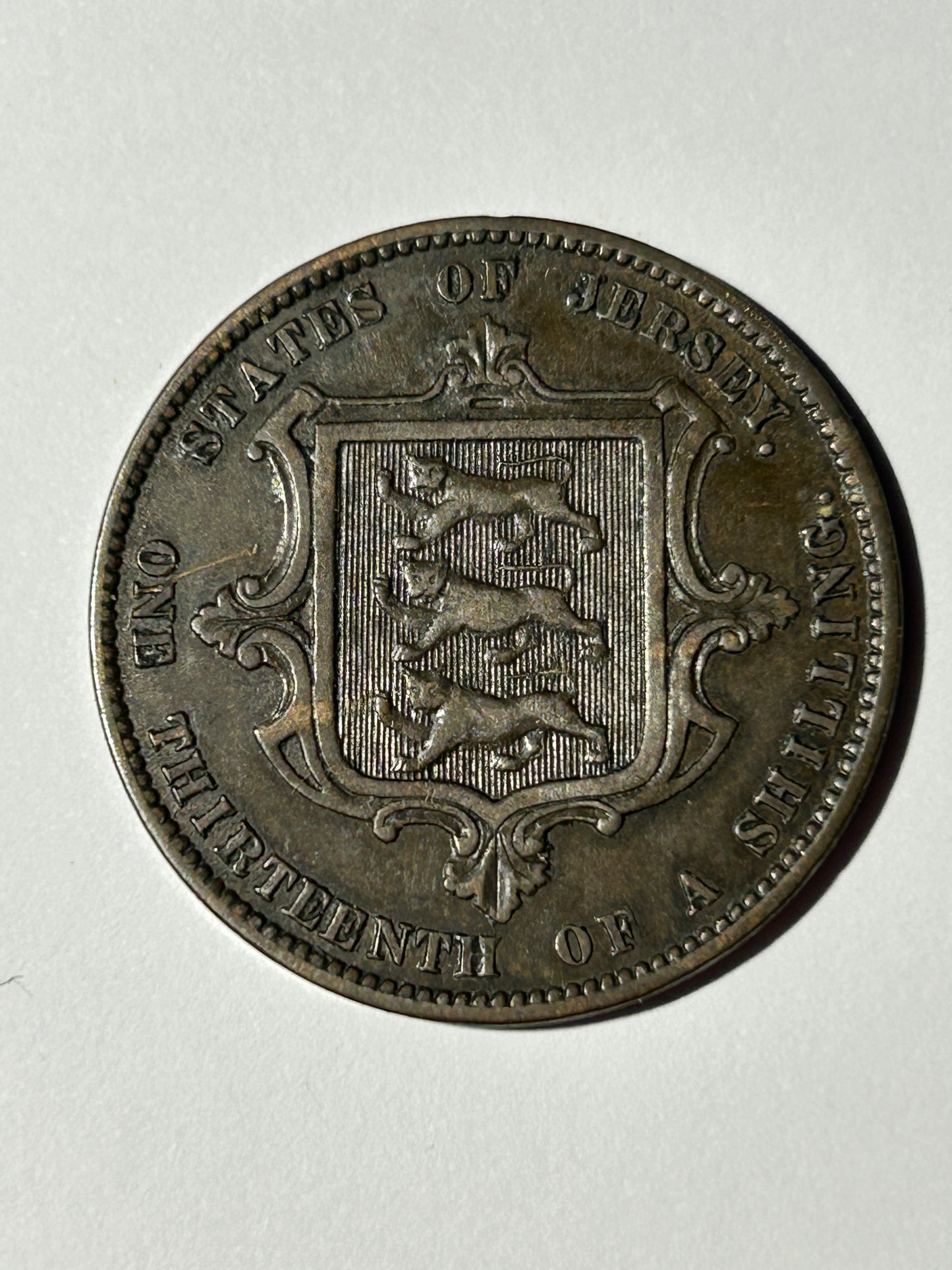 1866 Queen Victoria Jersey 1/13th of a Shilling