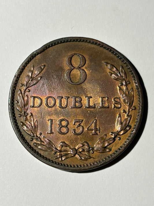 1834 Queen Victoria 8 Doubles