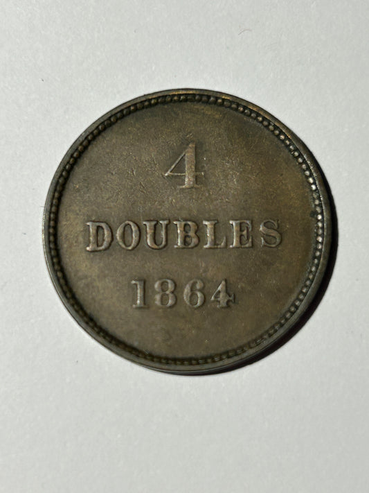 1864 Queen Victoria 4 Doubles 3 Stalks