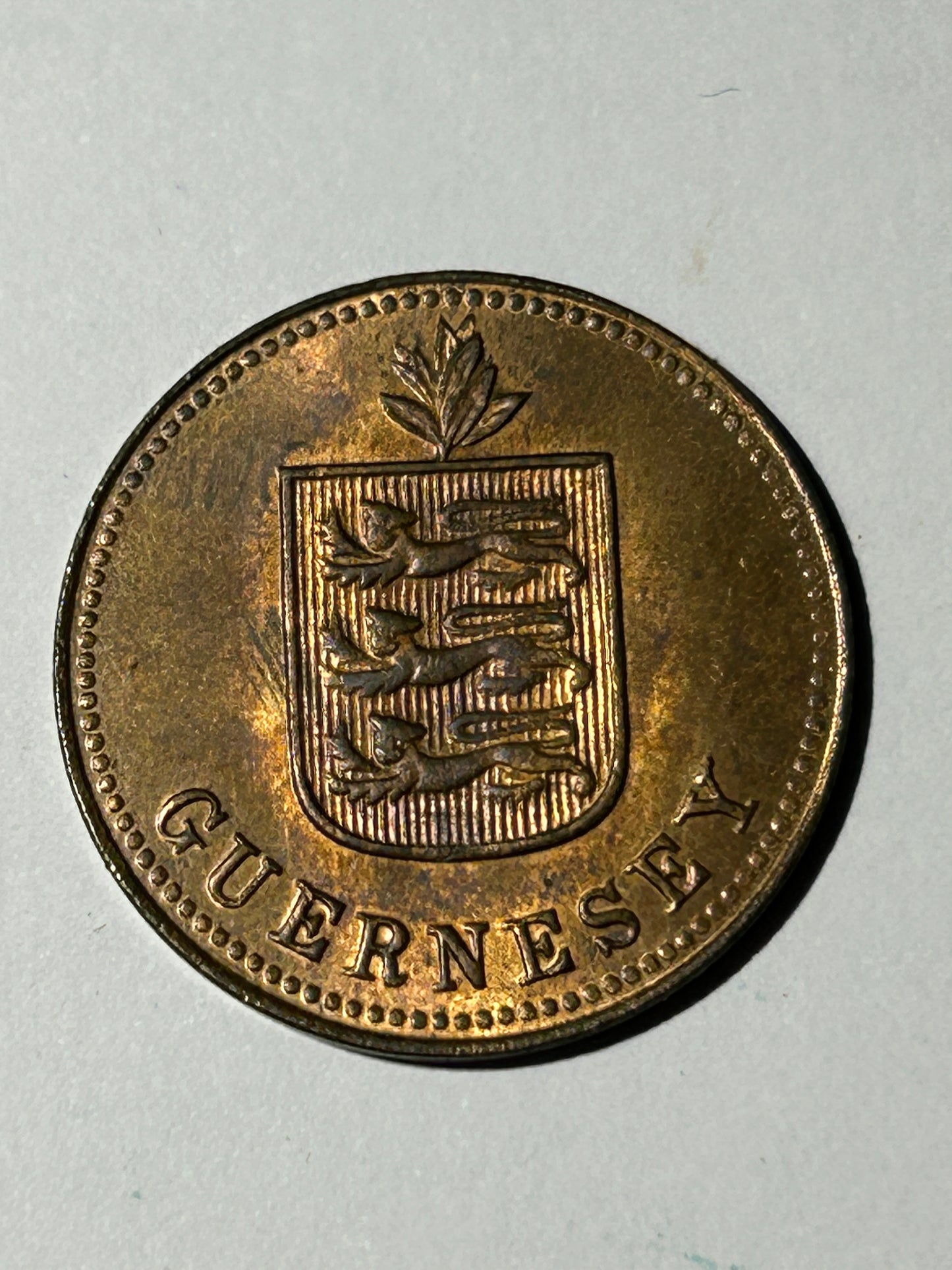 1920 George V Guernsey 2 Doubles