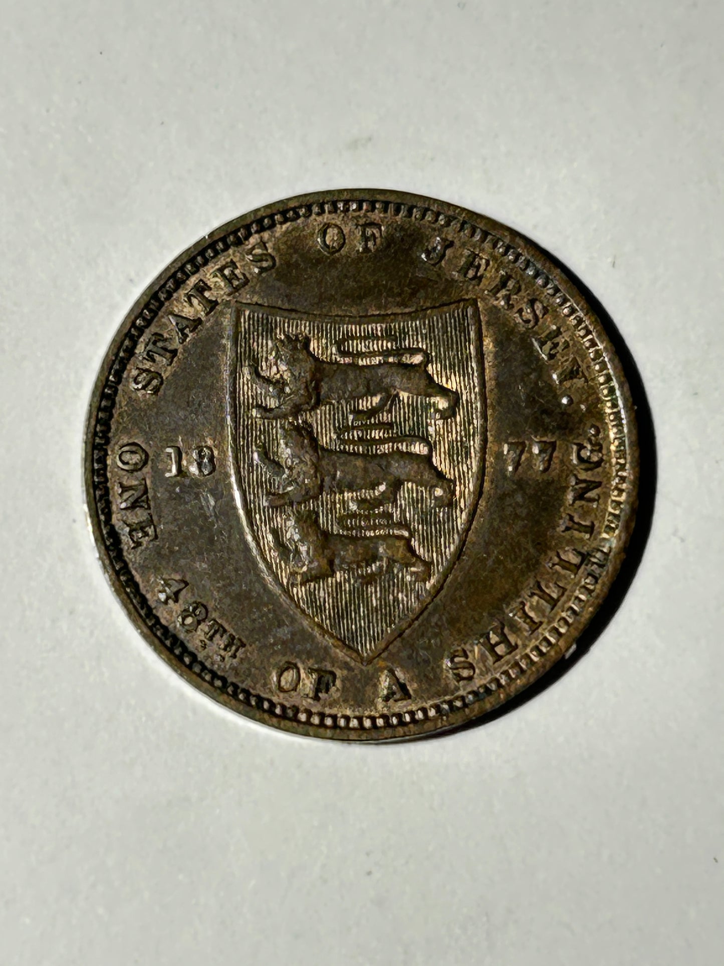 1877H Queen Victoria Jersey 1/48th of a Shilling