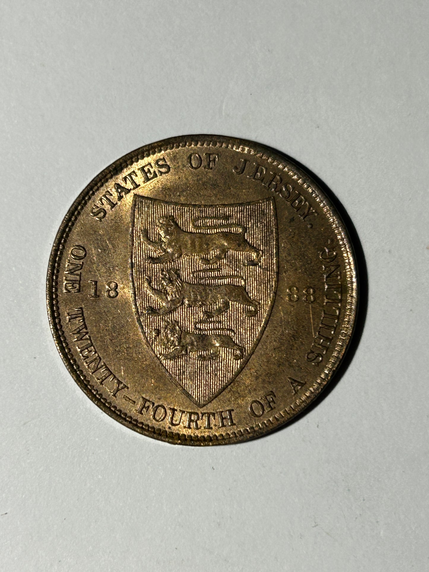 1888 Queen Victoria Jersey 1/24th of a Shilling