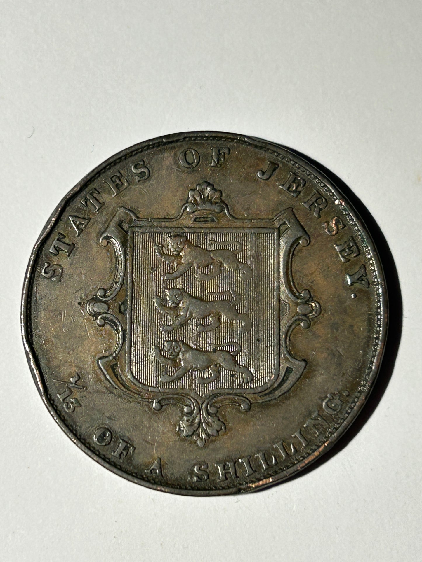 1861 Queen Victoria Jersey 1/13th of a Shilling