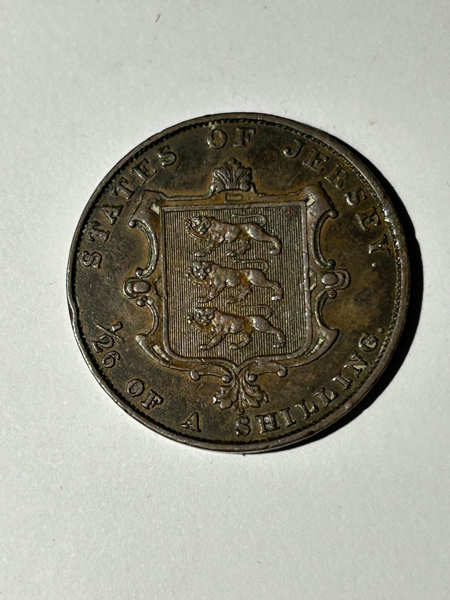 1851 Queen Victoria Jersey 1/24th of a Shilling