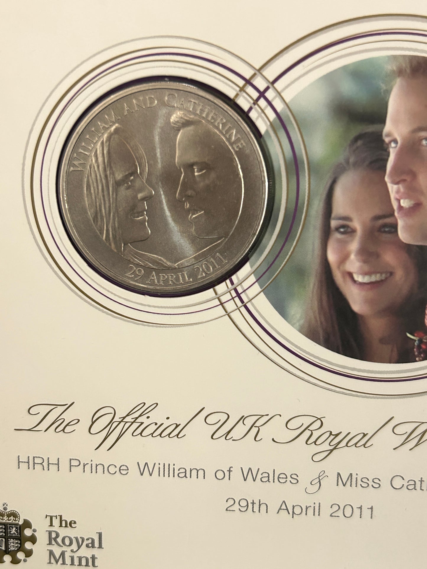 2011 HRH William and Katherine Wedding Coin