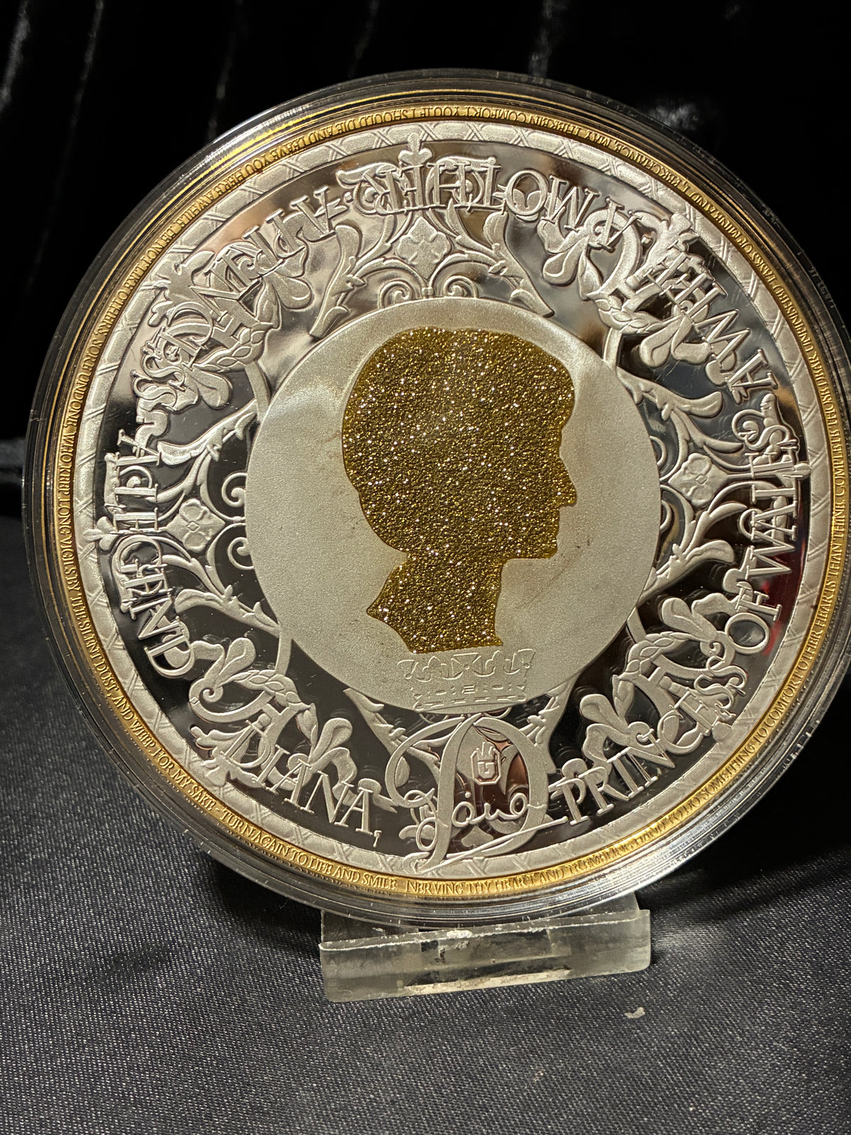 DIANA COIN DIAMOND FINISH 376G GOLD PLATE