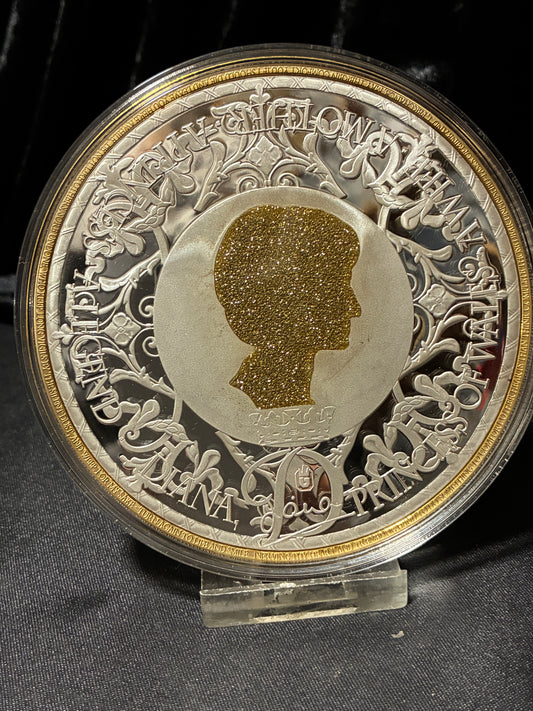 DIANA COIN DIAMOND FINISH 376G GOLD PLATE