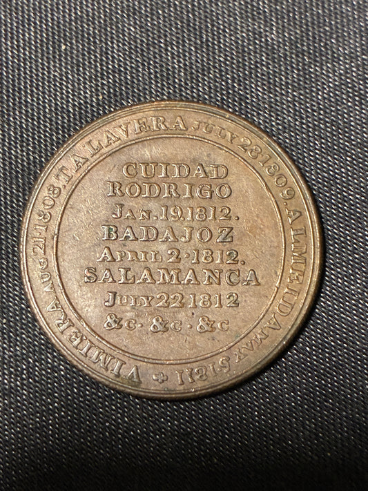 Canada 1/2 Penny Token Wellington Peninsular to Salamanca