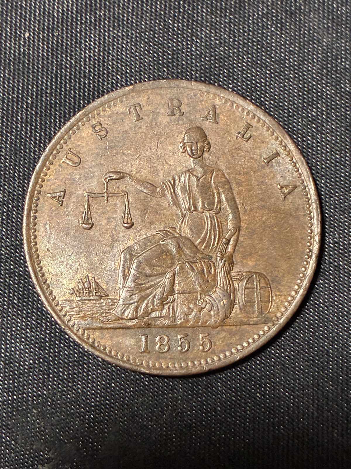 1855 A. Toogood Sydney Merchant Token