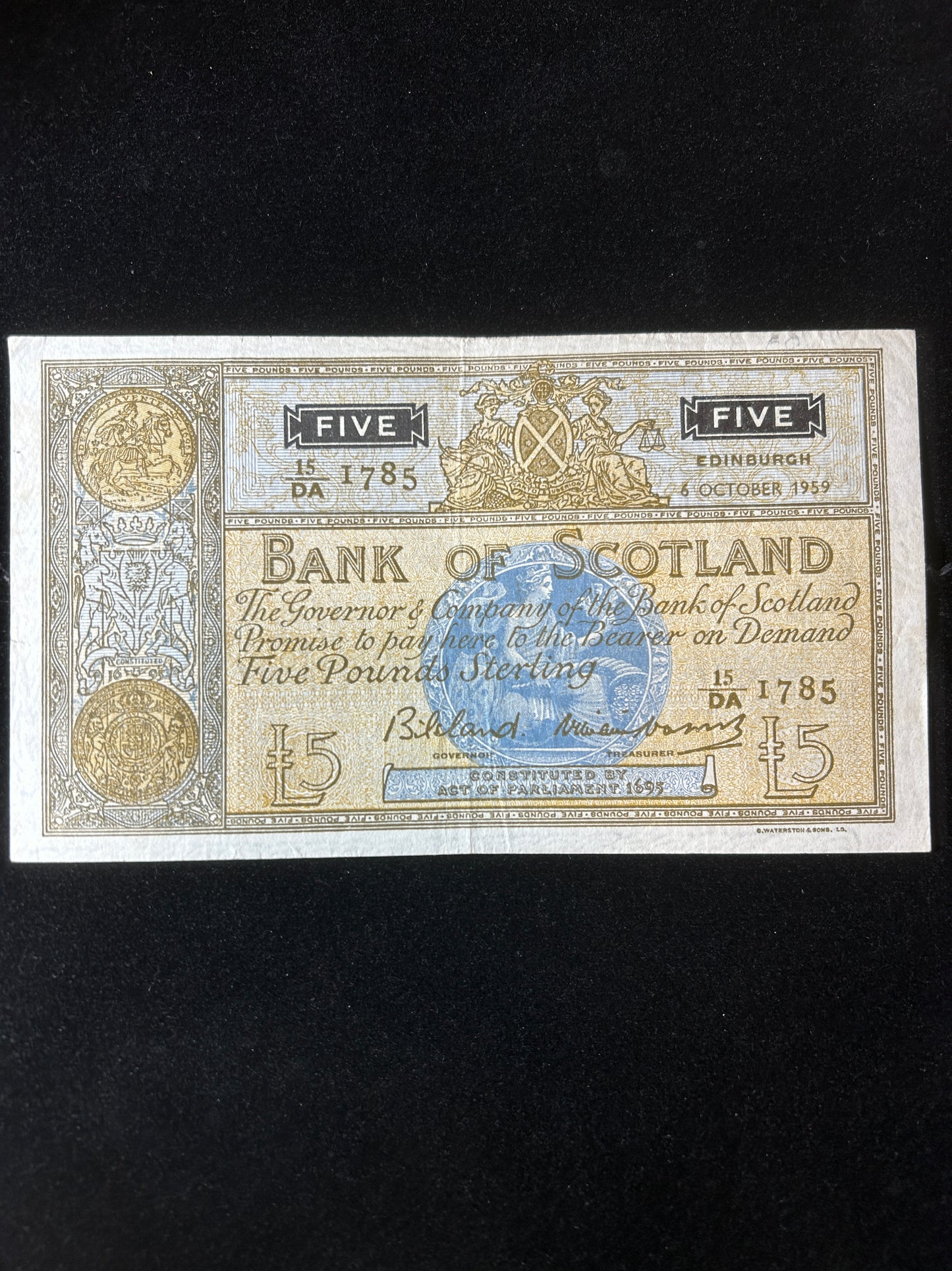 1959 Bank of Scotland £5