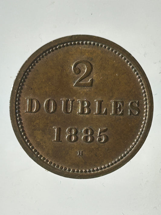 1885 Guernsey 2 Doubles