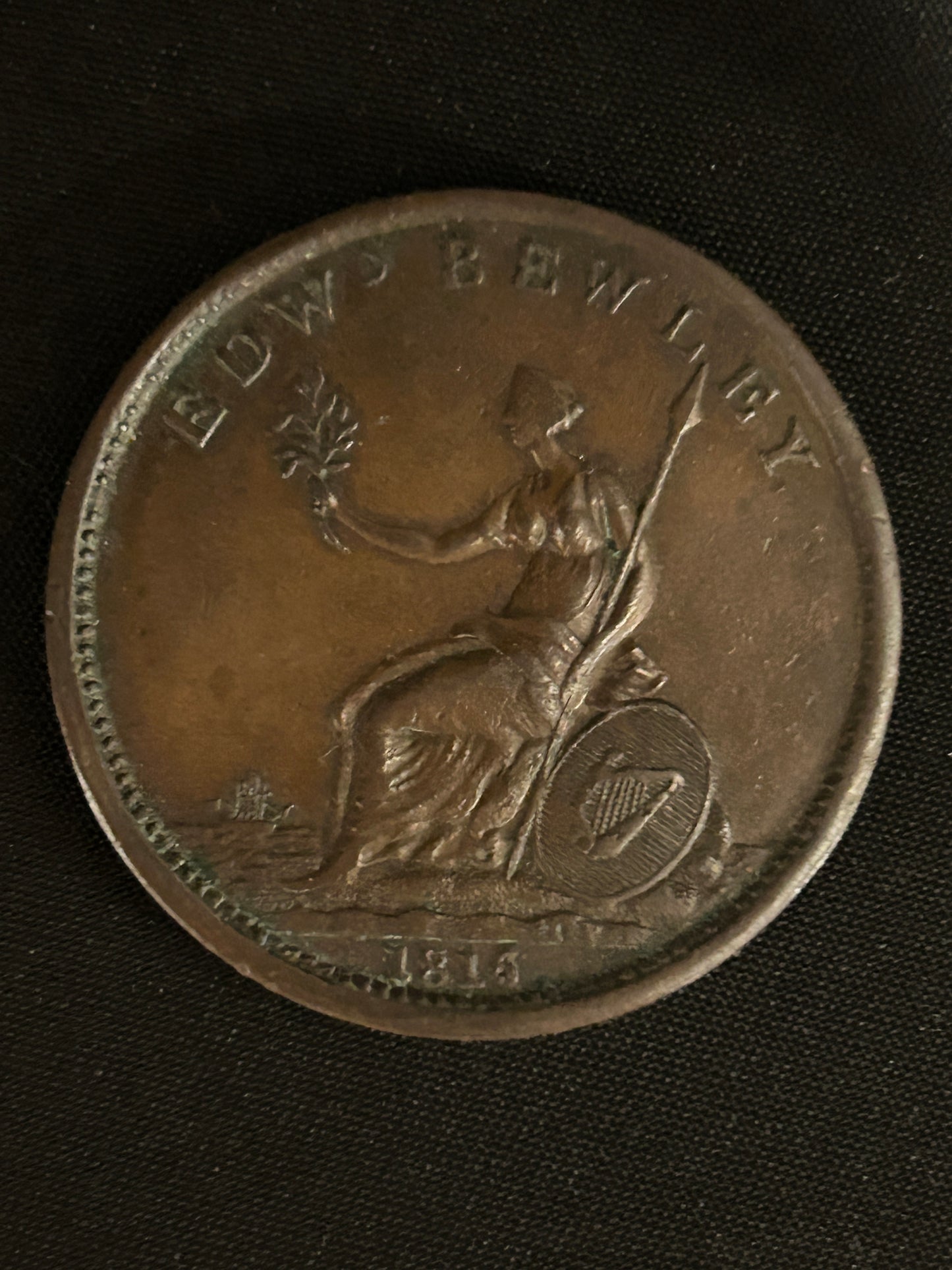 1816 Dublin Bewley Penny Token