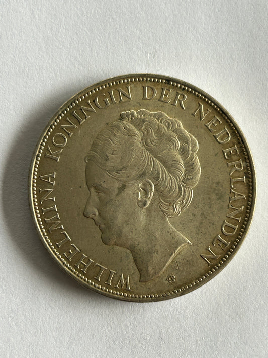 1937 NETHERLANDS 2 1/2 GULDEN