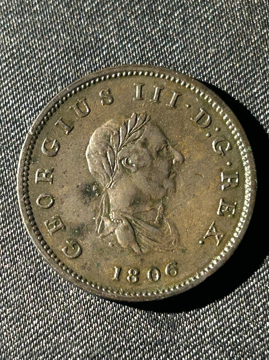 1806 George III Halfpenny